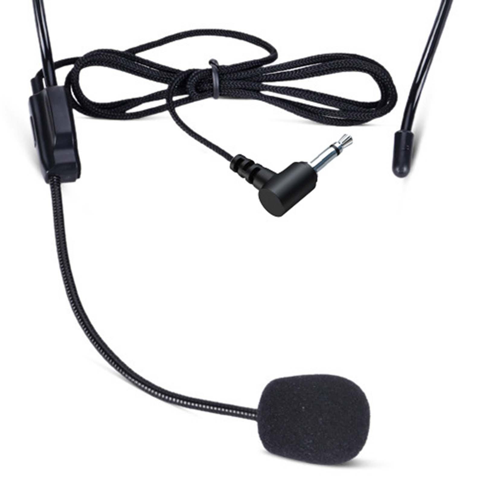 Wired Microphone Headset Headband Multipurpose Headworn Mic Systems for Fitness Instructor Seniors Speaking Singing Tour Guides
