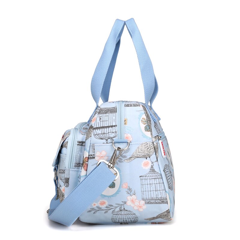 SOYT Brand popular Flowers and animals pattern Nylon women handbags shoulder bag for female printing messenger bags