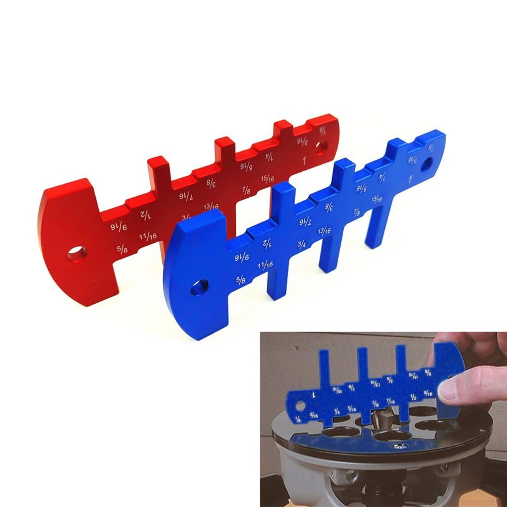 Router Depth Gauge Woodworking Table Saw Metric Caliper Aluminum Alloy Measuring Tool Ultimate Clarity Ruler
