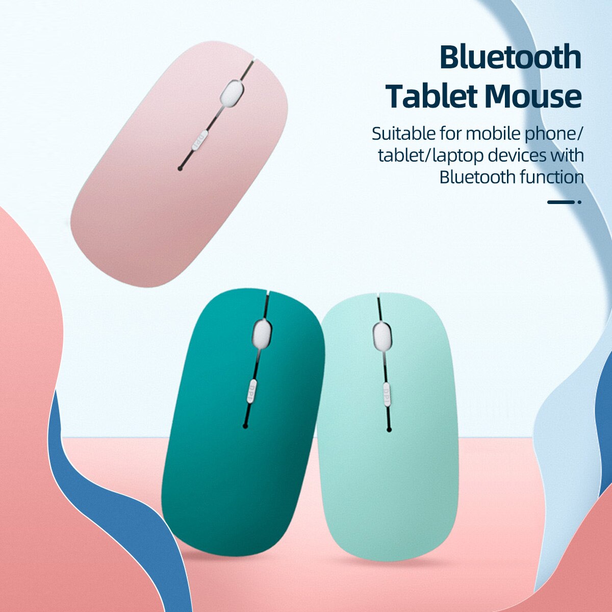 GUUGEI Wireless Bluetooth Mouse Mute Mouse For Laptop Computer PC Mini Ultra-Thin Single-Mode Battery Silent Gaming Mouse Mice