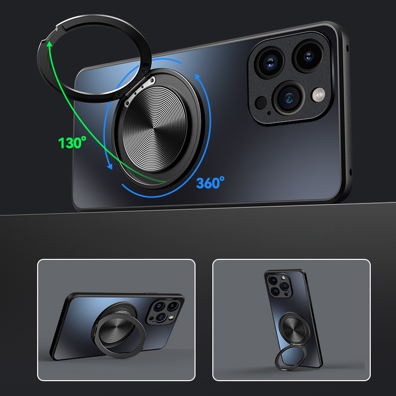 Magnetische Hülle für Nothing Phone 3A Pro, matt, stoßfest, harte Stoßstange, Ständer, Halter, Schutzhüllen für Nothing Phone 3A 2A CMF Phone 1