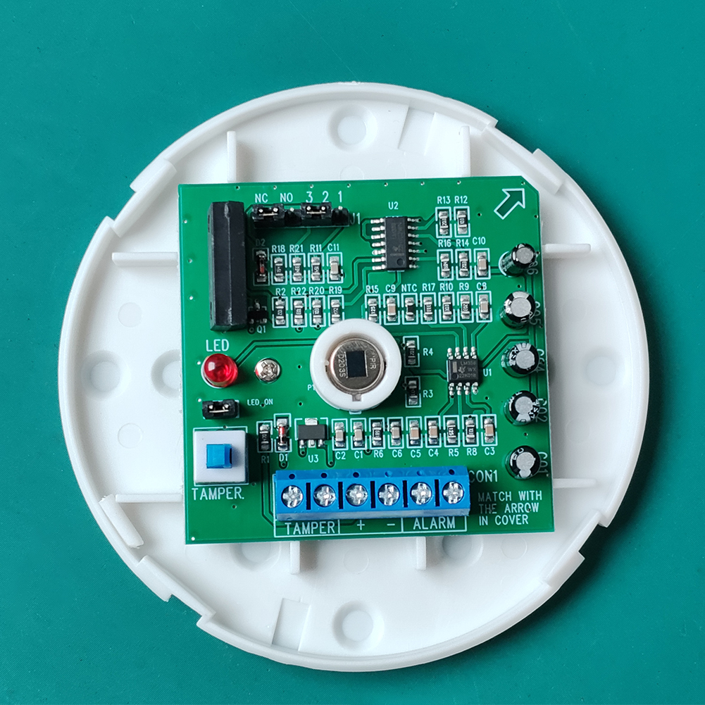 12V Wired PIR Motion Detector Alarm Infrared Sensor 360 Degree Detection Ceilling Mounted Installation Relay NO.NC Optional