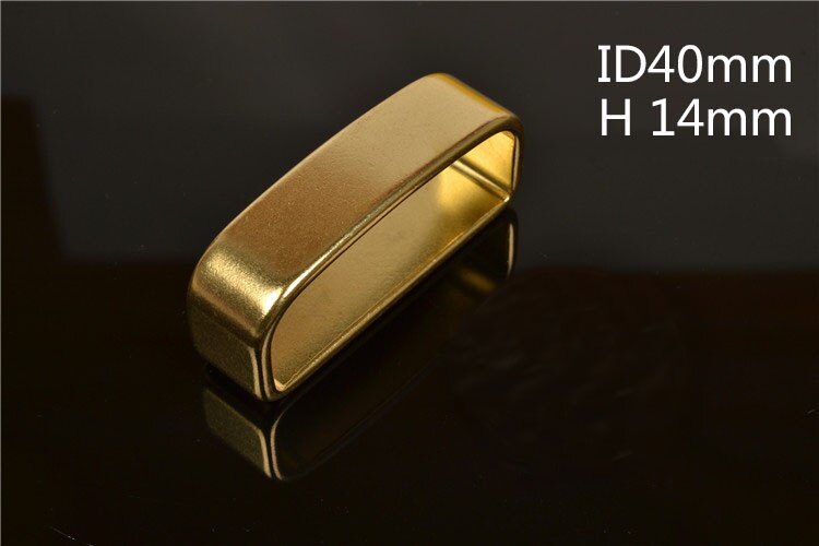 35-40mm Solid brass Belt loop for Men's belt Brass Belt Buckle Loop/Keeper DIY Leather Craft Hardware Metal Accessories