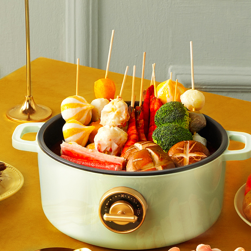 Mini Electric Cooker 2.5L Multi Cooker Integrated Electric Pot Household Electric Wok Student Dormitory Noodle Pot