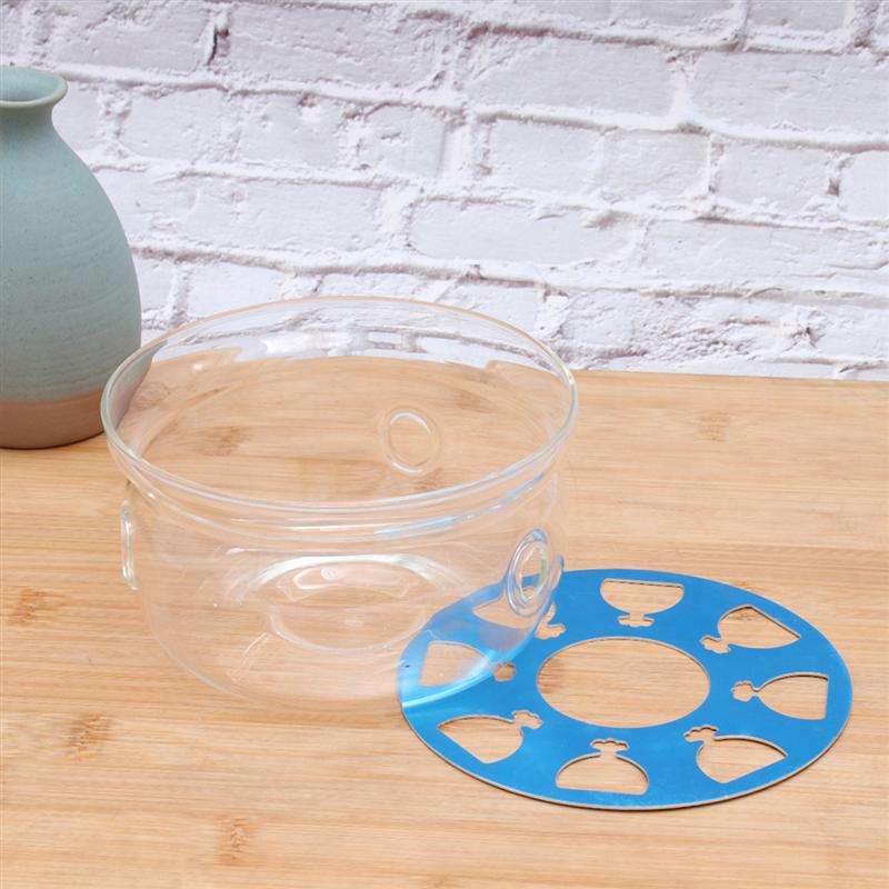 1pc glasbase tekande glasbase isoleret ovnbund rund form hjerteformet glasbase varmebase tekande bordskånere
