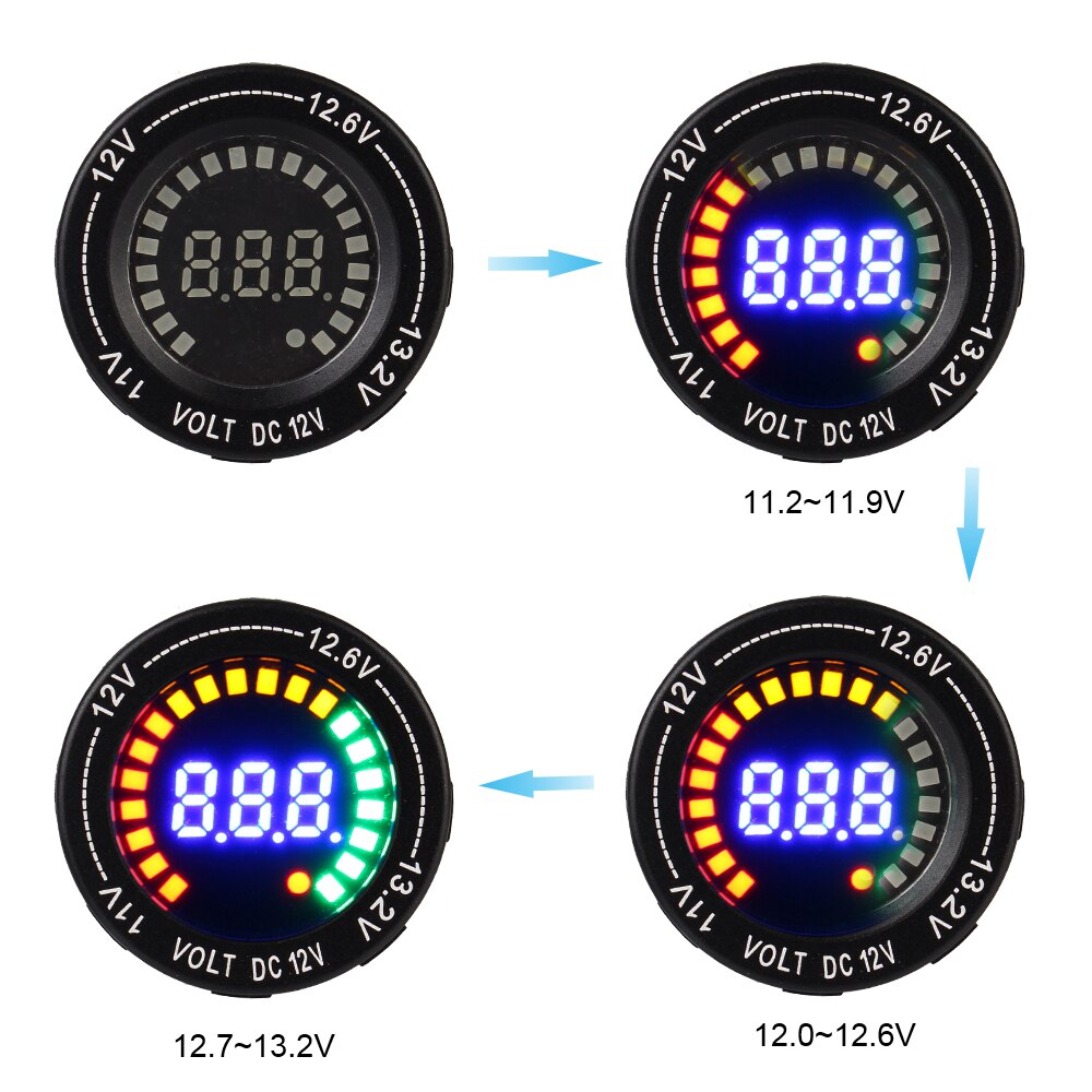 DC 12V Aluminum Alloy Colorful Screen LED Digital ... – Grandado