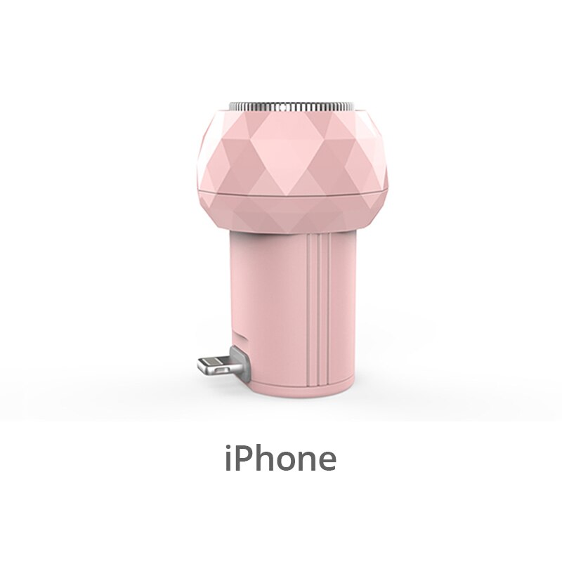 Rasoir Portable pour hommes, chargement USB, lumière bleue, s'applique à Type C, Micro USB, iPhone: iPhone