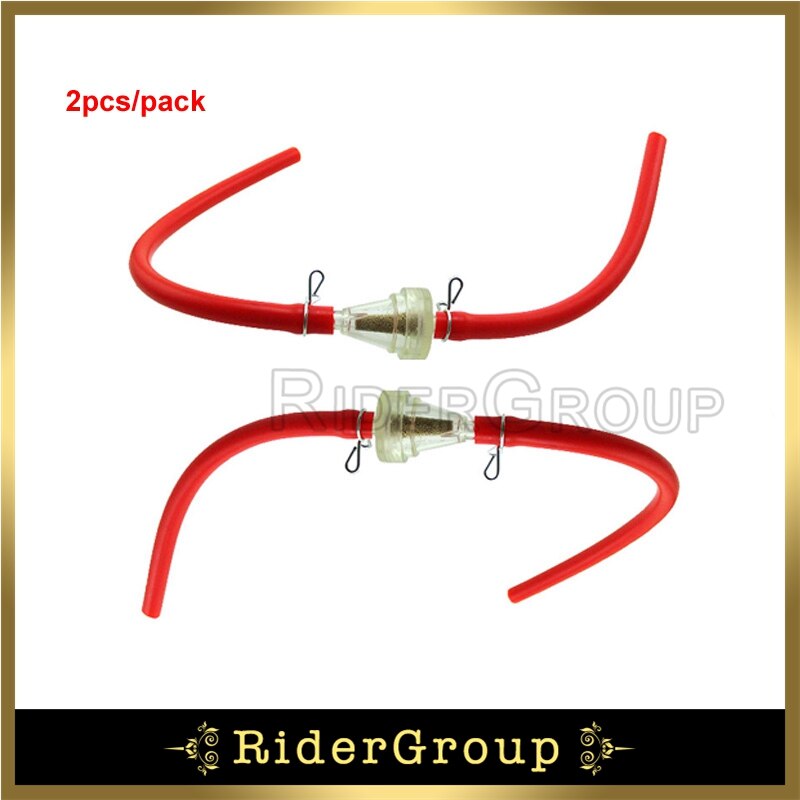 380mm paliwa urządzenie do czyszczenia filtrów rura wąż linia do atv quad Pit motor terenowy gokart Buggy: Red  2pcs