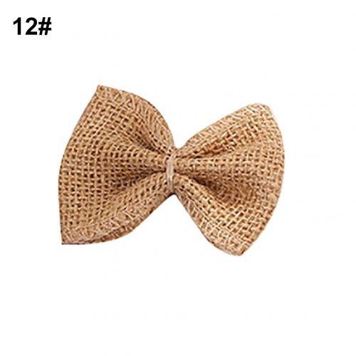 Handmade Jute Hessian Burlap Flowers Rose Shabby Chic Wedding Decor Christmas Party Supplies