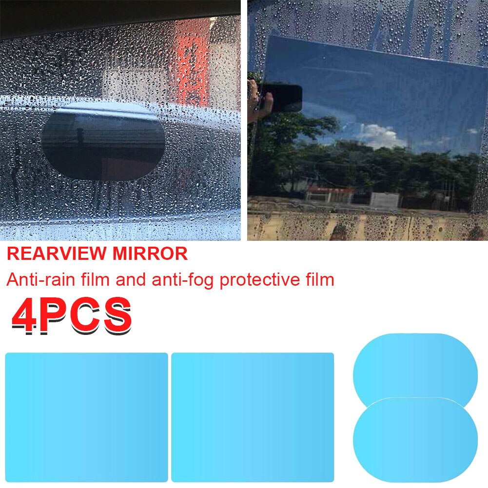 4 stücke Auto Rückspiegel Seite Fenster Glas Anti-Nebel-Film Regen Schutz Langlebig Und Praktische Haustier und Nano beschichtung Material