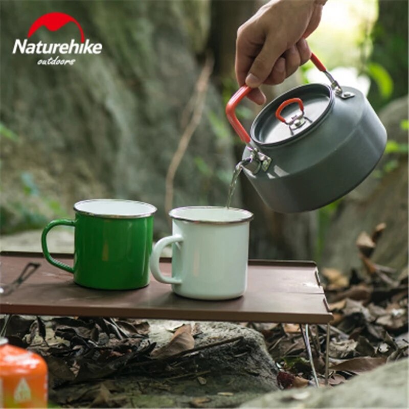 Naturehike campeggio pentole all&#39;aperto bollitore escursionismo 1.1L ultraleggero portatile Picnic pentola bollitore acqua calda attrezzatura da campeggio