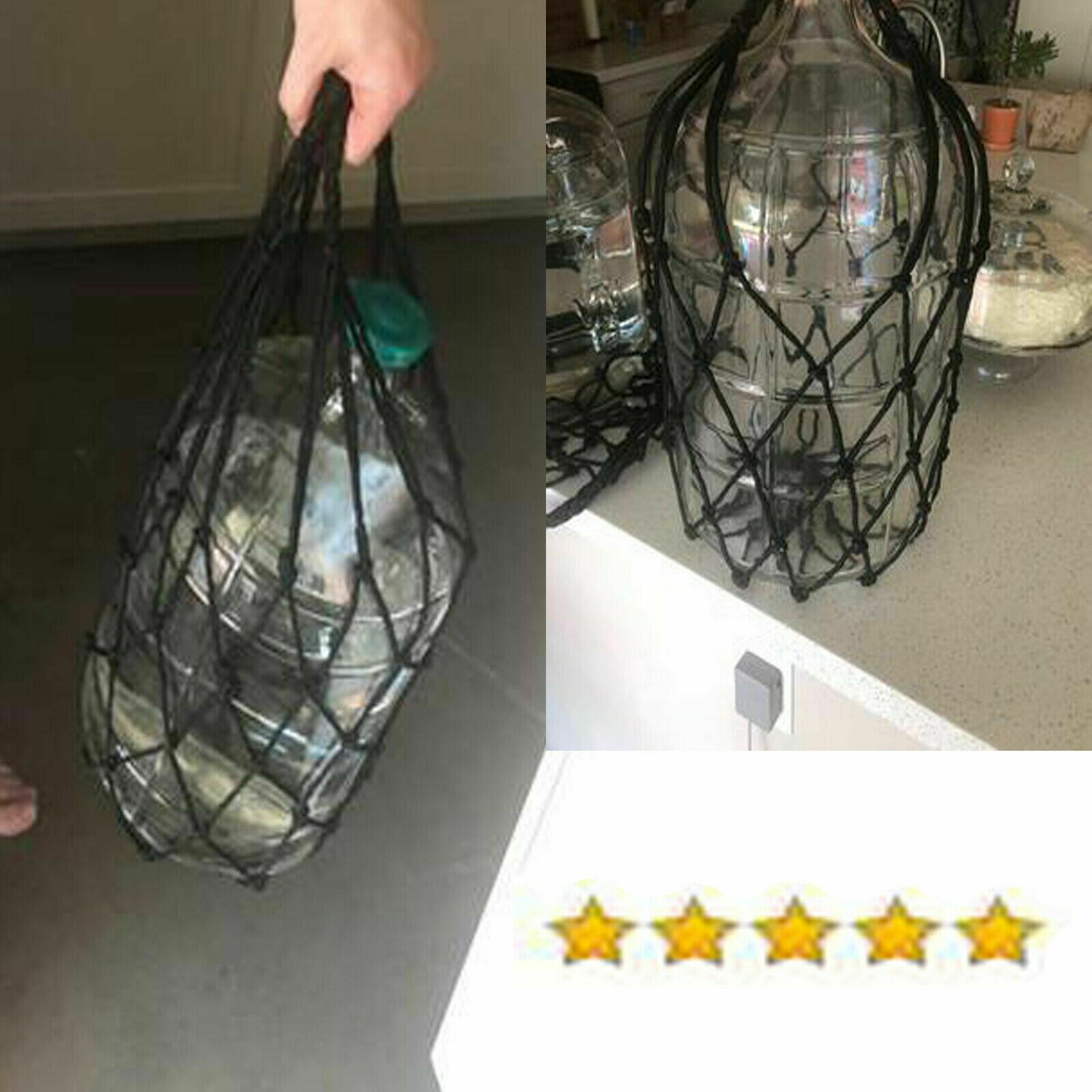 3 to 6 gallon Glass Carboy Carrier - Homebrew Beer Wine Fermenter Strap Handles