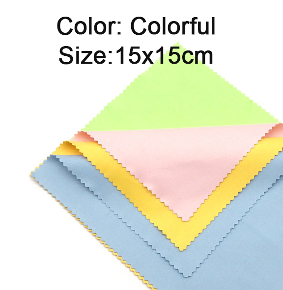 100 Stuks 230gsm Naald 1 Bril Lens Microfiber Reinigingsdoekje Brillen Reiniger 15X15Cm 17X14Cm Kleurrijk Grijs Wit Zwart: YELLOW