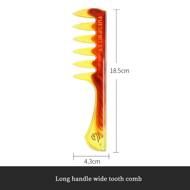Men's beard comb Hair Oiling Comb For Man Styling Comb Tool Plastic Wide Tooth Comb