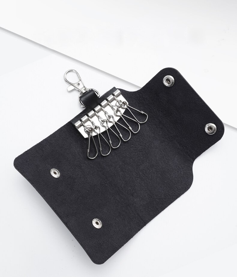 16 kleuren leren sleutelhouders huishoudster houders auto sleutelhanger sleutelhanger autosleutelhoes unisex eenvoudige sleuteltas opbergtas