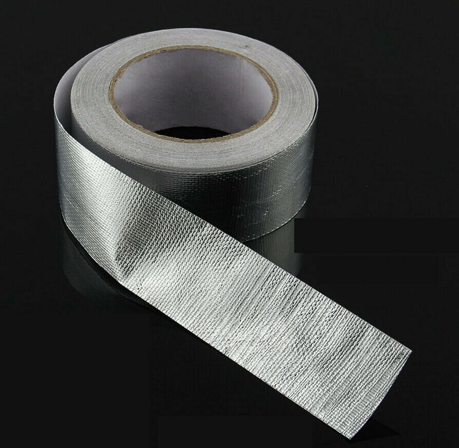4.8cm 25m termisk eksos topprør tape varmeisolerende innpakningstape brannsikker tøyrull med omslag 450 ℃