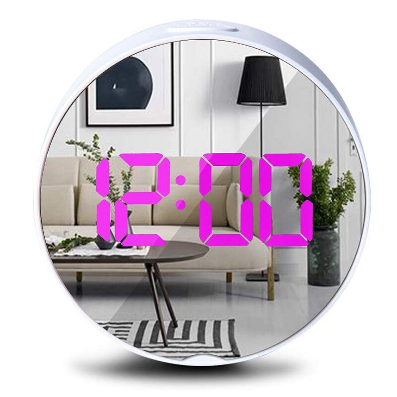 Led Digital Alarm Clock Bedside Battery Power Kid Clock with Temperature 12/24 Hour Set Snooze Modern USB Electric Clocks for De: Default Title