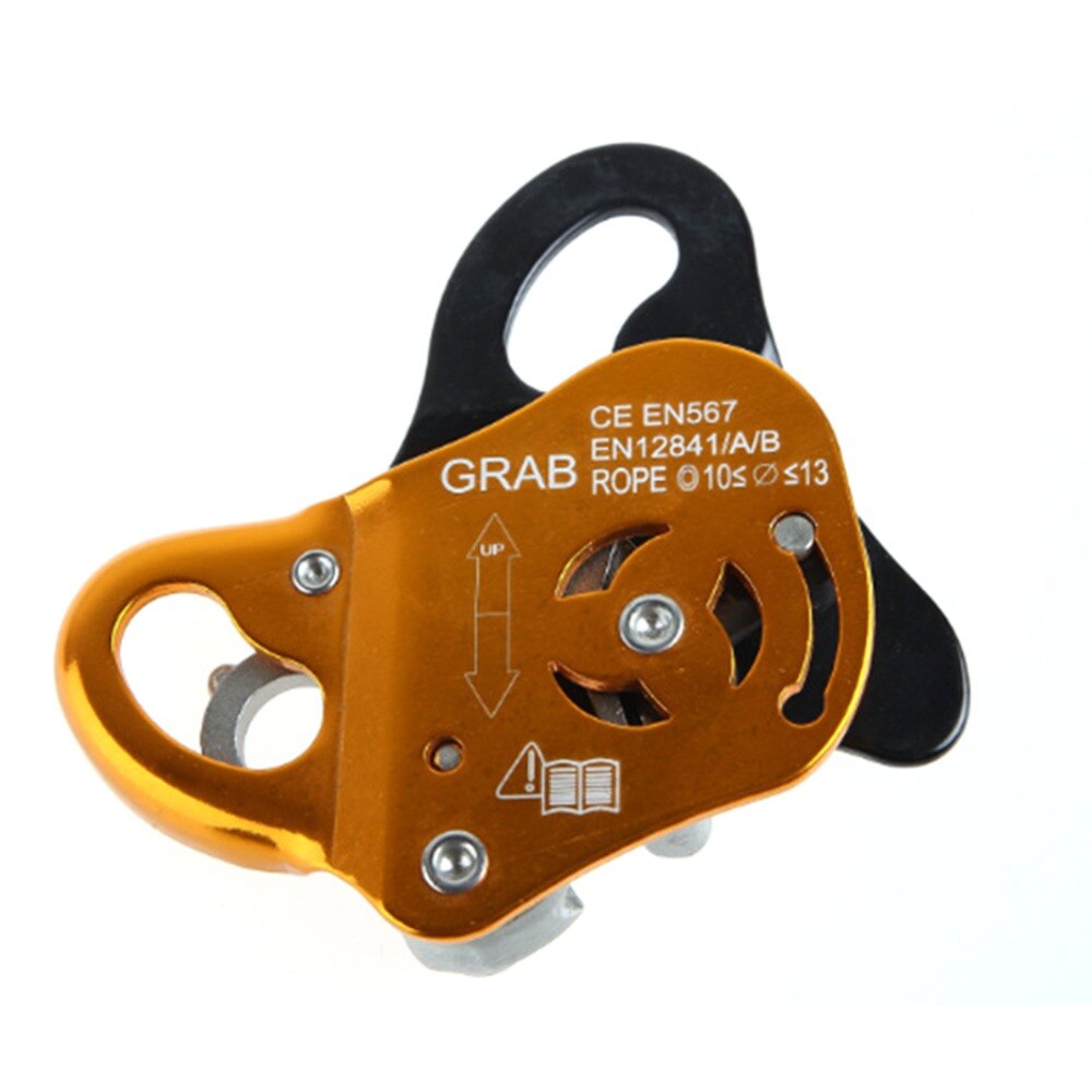 100KG Aerial Work Climbing Rescue Fall Arrest Self-locking Protection Tool Removable Rope Grab Camping Climbing Rescue Device