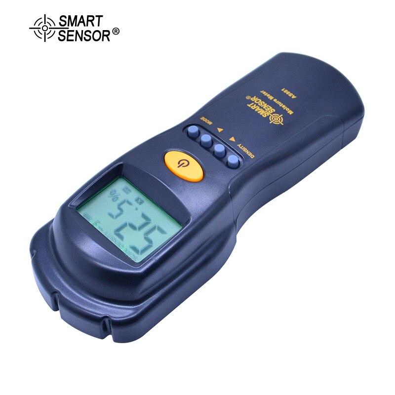 Smart Sensor Digital hygrometer Moisture Meter for wood /cardboard Lumber Humidity Tester Fast & Precise Microwave Measurement