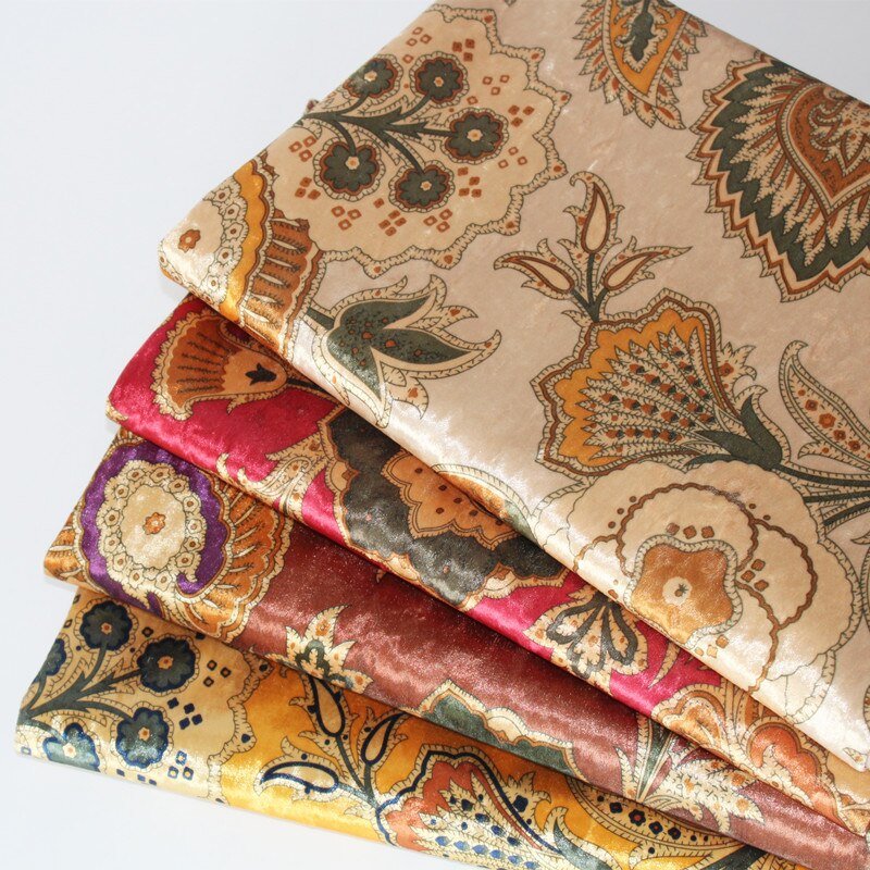 Nappe large pour coussin de canapé, 57 pouces, tissu velours glacé, tissu imprimé européen, flanelle, au mètre