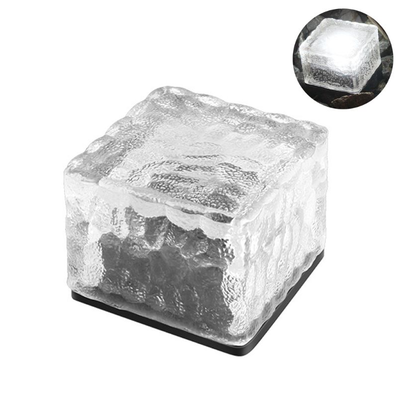 Solar LED Floor Tile Lights Rainproof Underground Night Lamp for Outdoor Garden Courtyard Lawn Decor