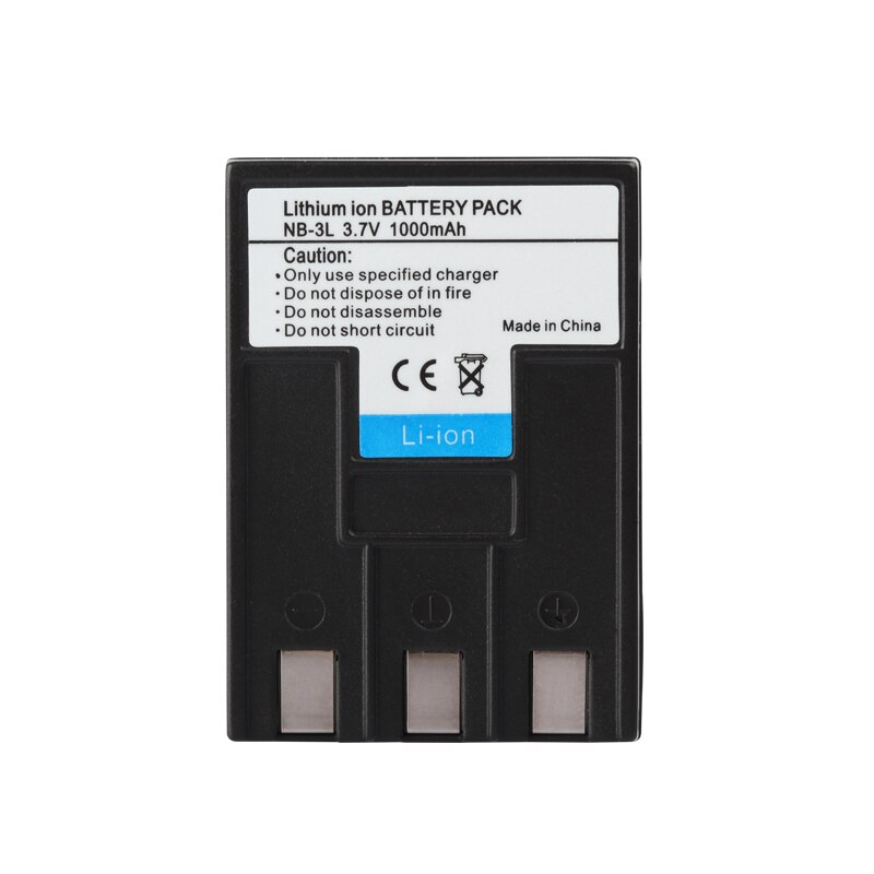 Nb -3l nb3l nb 3l kamera batteri for canon ixus iis  sd110 ixy  i2 i5 s700 750 700 is iis  sd20 pc1060 pc1114 110.1000 mah batterier: 1 batteri