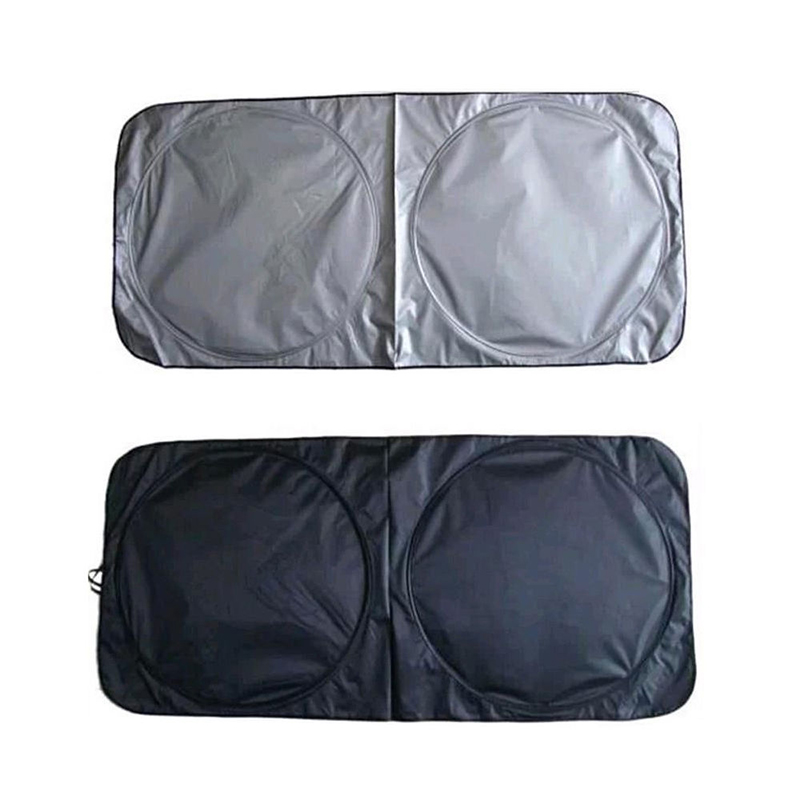 Opvouwbare Anti-Uv Voorruit Visor Covers Voor Block Window Zonnescherm Zilveren Auto Accessoire 150*70 Cm