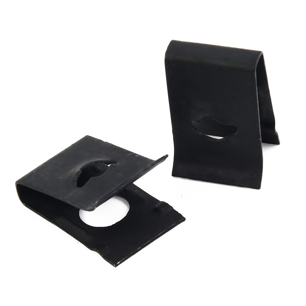 50pcs Metal Car Speed Fastener U Type Nuts Self Tapping Screw Spire Clip Spring Plate Retainer Fixing Fastener Clips Replacement