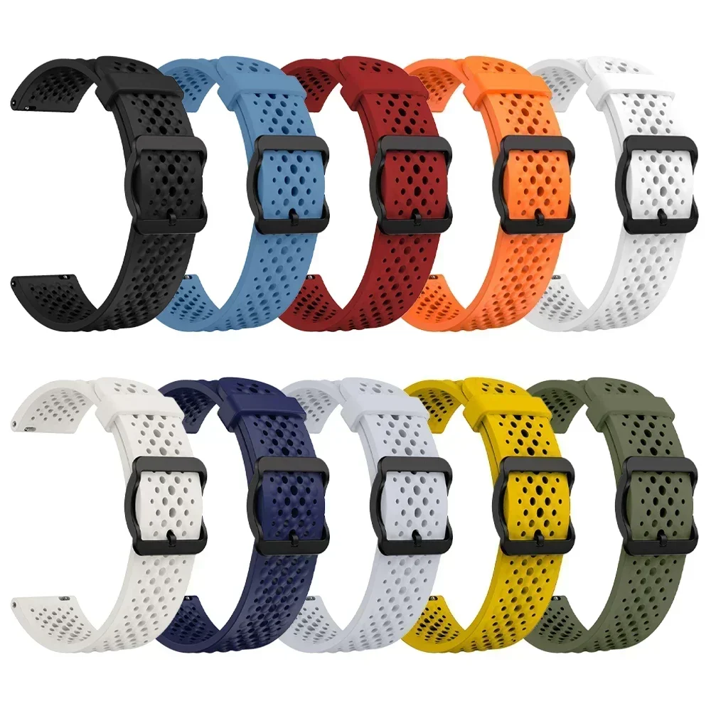 20mm 22mm Siliconen Horlogeband Voor Garmin Forerunner 55 158 965 745 245 255 265 645 MUZIEK armband Correa Voor Garmin Venu 2 3 HR