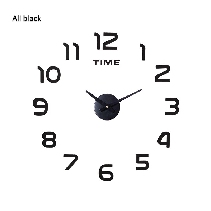 3D Acryl Klok Spiegel Sticker Horloge Muur Diy Creatieve Klok Woondecoratie Quartz Klok/Gratis Te Sturen 3D Vlinder sticker: A