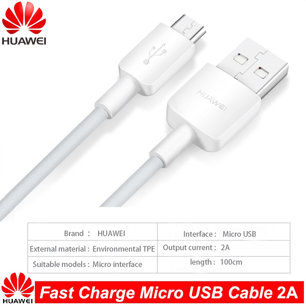 HUAWEI Original schnell aufladen Mikro USB Kabel Unterstützung 2A Reisen aufladen Pro Huawei P7 P8 P9 P10 Lite Kamerad 7 8 10 Lite Honor 8X 8C