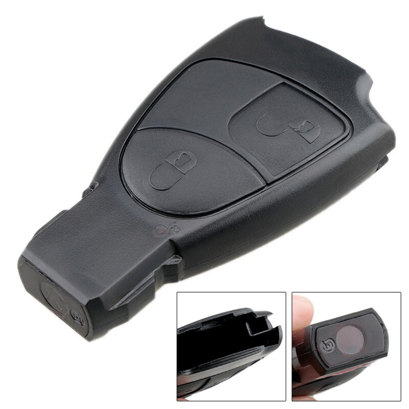 2- knops autosleutel smart shell vervangende afstandsbedieningshoes autosleutelonderdelen geschikt voor mercedes-benz klasse ab/ces ml clk clls slk cl