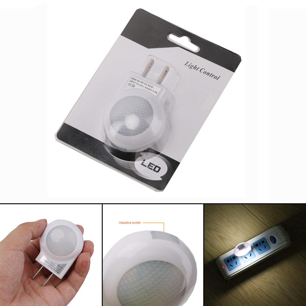 LED escargot veilleuse AC 100-240V lampe intégré Auto capteur de lumière contrôle ABS applique murale pour la maison bébé enfants chambre EU/US Plug
