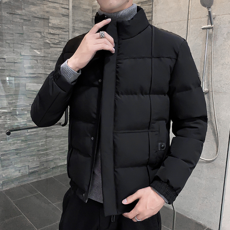 HAWAIFISH acolchada-Chaqueta de algodón para hombre, Parka de estilo coreano, ropa de para invierno, novedad de 2022