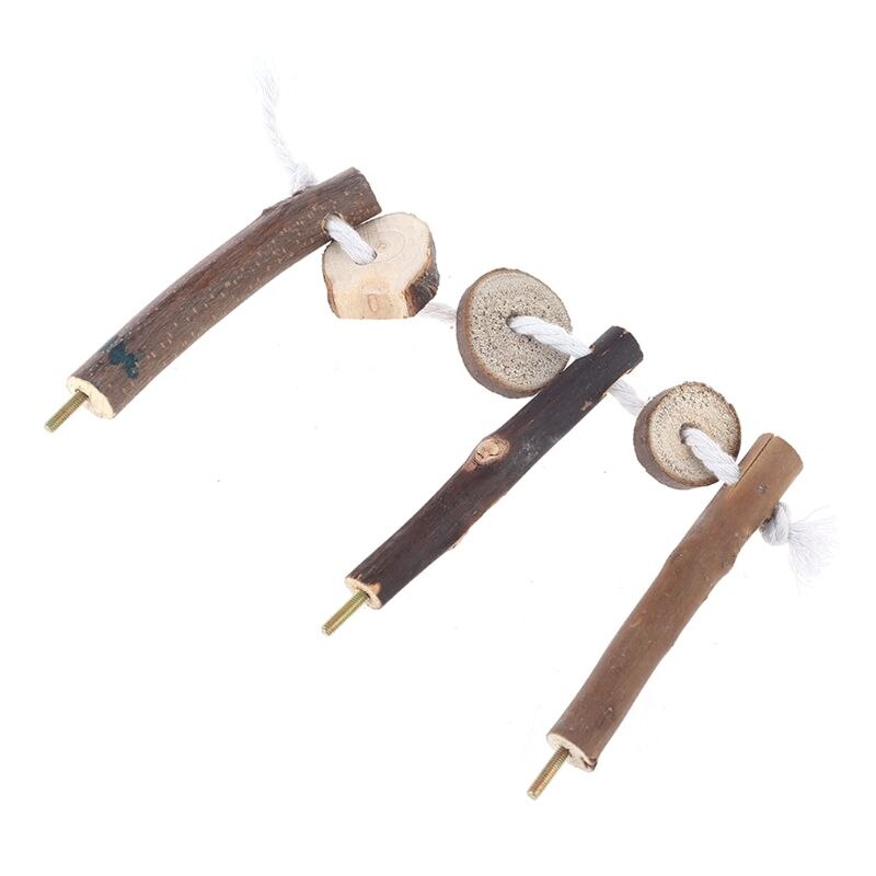 Pet Bird Parrot Cockatiel Stand Frame Parakeet Cage Ladder Climbing Hammock