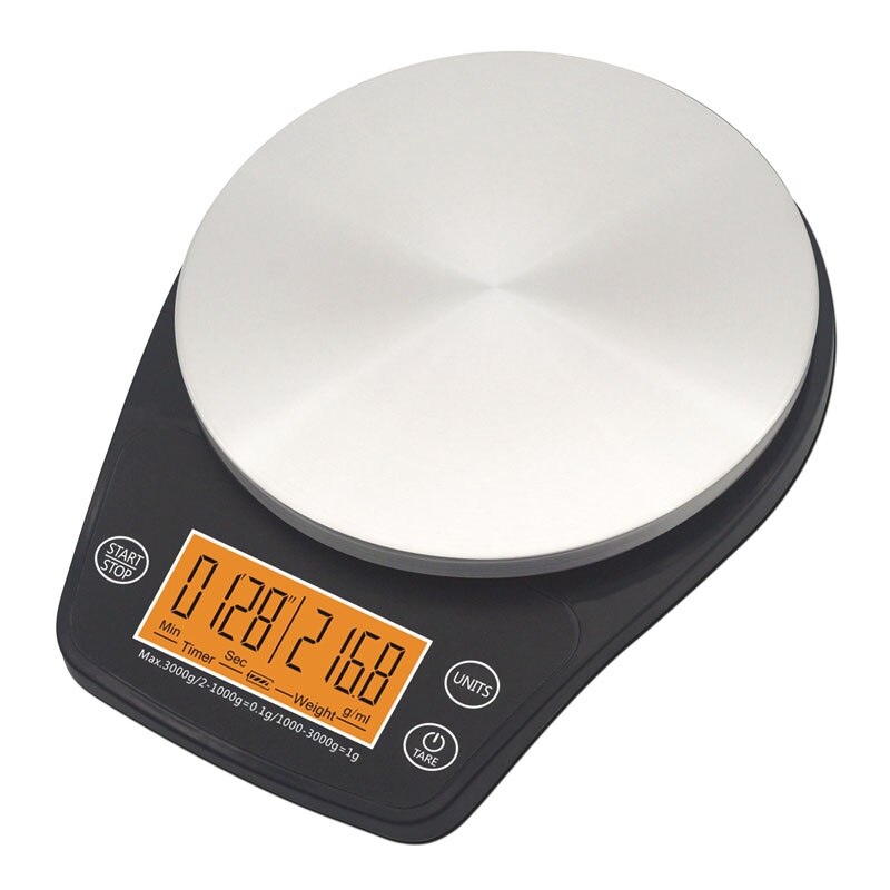 Tippa digitaalinen vaaka ajastimella 0.1-3000g v60 kahvikeittiön taustavaaka kahvinkeitin barista työkalu: Default Title