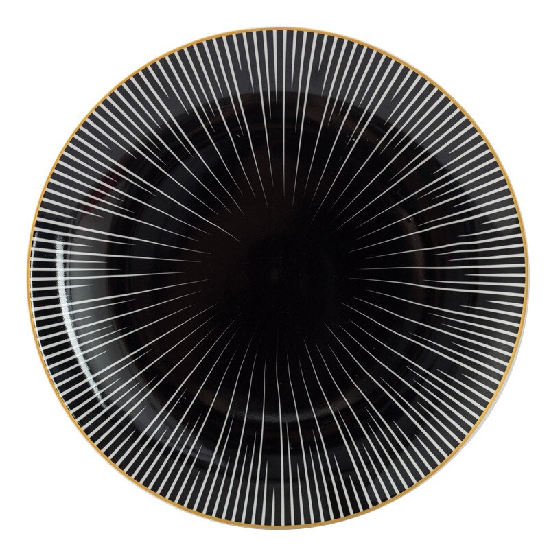 6 inch 8 inch 10 inch Geometric Pattern Ceramic Dinner Plates Tableware Ceramic Dessert Dinnerware Cake Dishes Plate