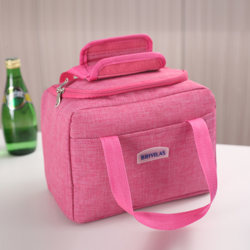 Lunch Box Bag Waterproof Thermal Bag Oxford Fabric Portable Thermal Insulated Cation Picnic Food Box Women Tote Storage Ice Bags