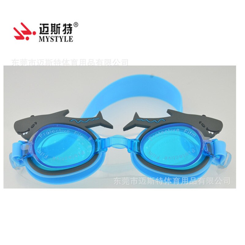 Svømmebriller justerbare børn børn vandtæt silikone anti-tåge uv skjold svømmebriller briller briller med kasse: 04