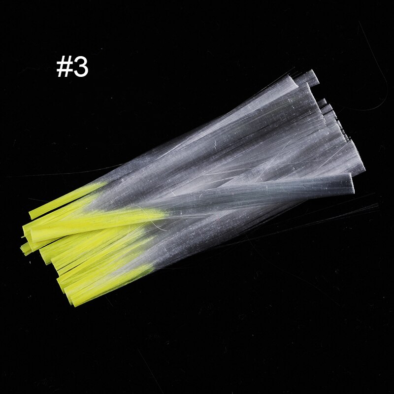 Nagel glasfiber röd gul grön blandade färger snabbförlängning nail art diy-verktyg akrylnaglar form: 3