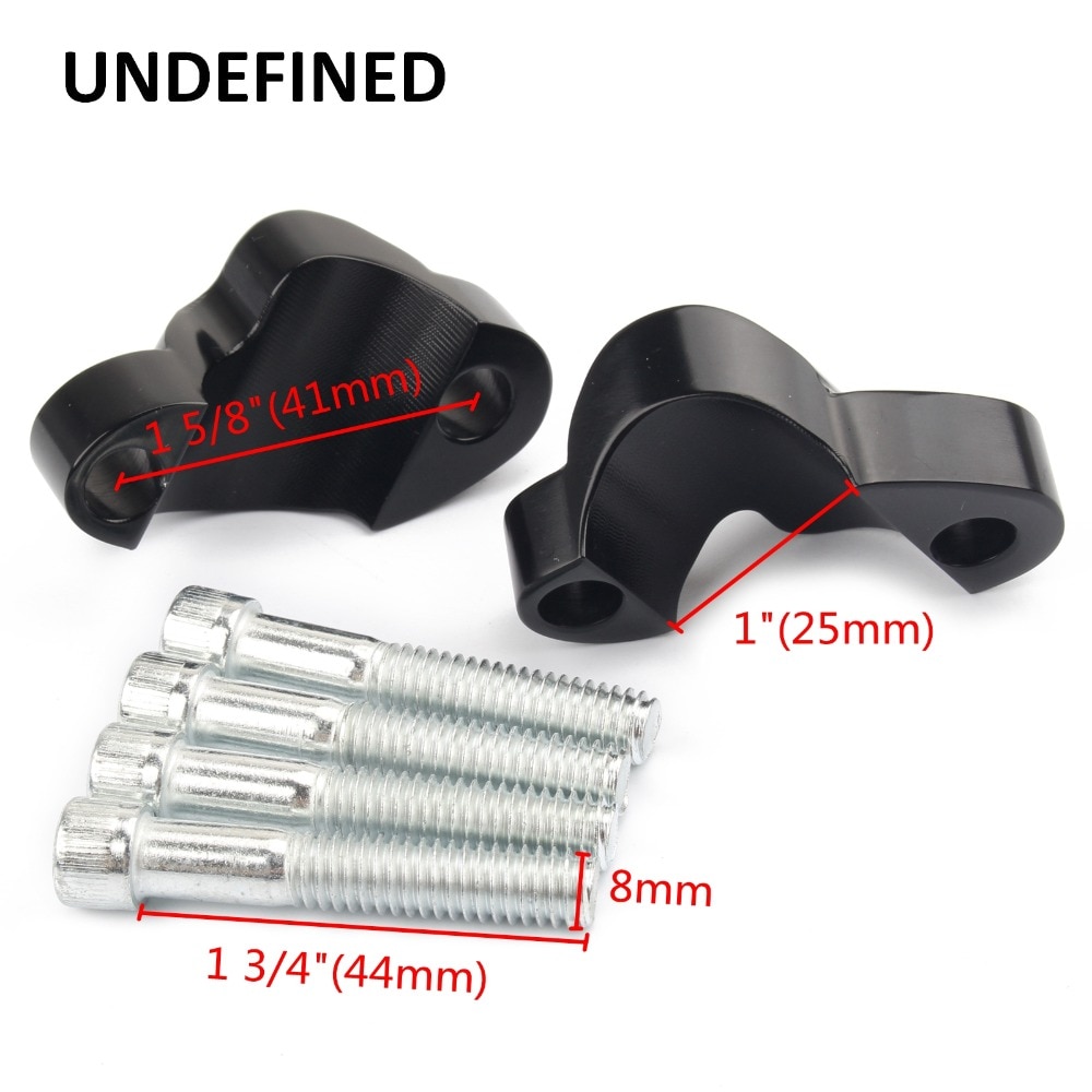 Motorcycle Handlebar Spacer Riser Kit Aluminum 1&quot;Bar Heighten Block Extension Kit For Harley Sportster XL1200XS 48 -2022