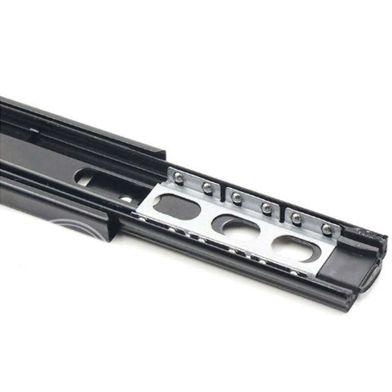 45mm Wide Drawer Slide Rail Super Smooth&amp;Quiet Extra-thick Three-section Soft Closing Ball Bearing Slide Rail for Hardware