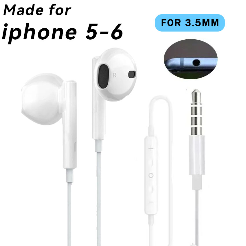 Original Wired Earphones for Apple Lightning iPhone 15 16 14 13 12 11 Pro Max Mini X XS XR X 7 8 6 Plus SE Headphones Accessorie: Red