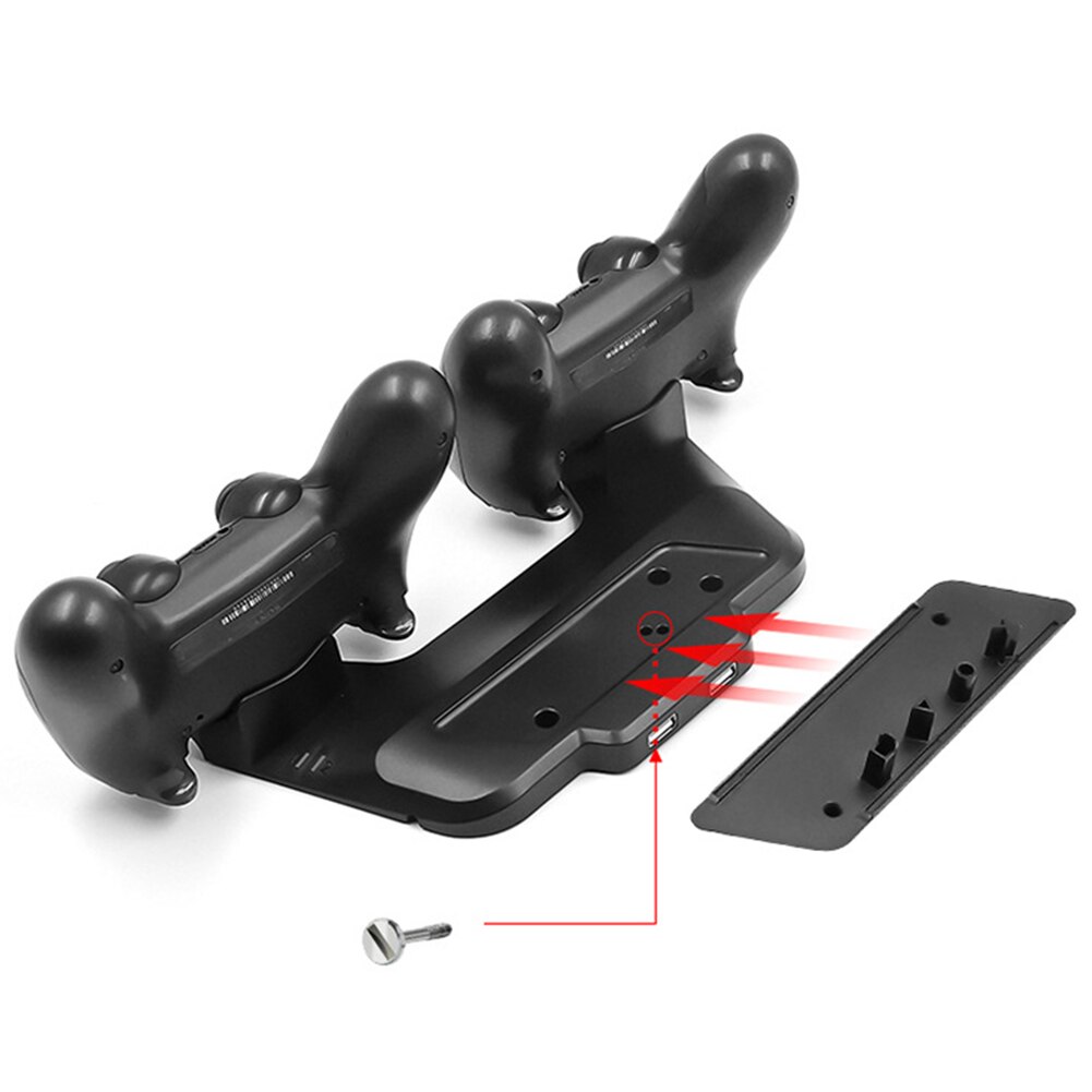 Verticale Dual Controller Charging Stand Game Console Verticale Houder Voor PS4 Pro/Slim Game Console Joypad Accessoires