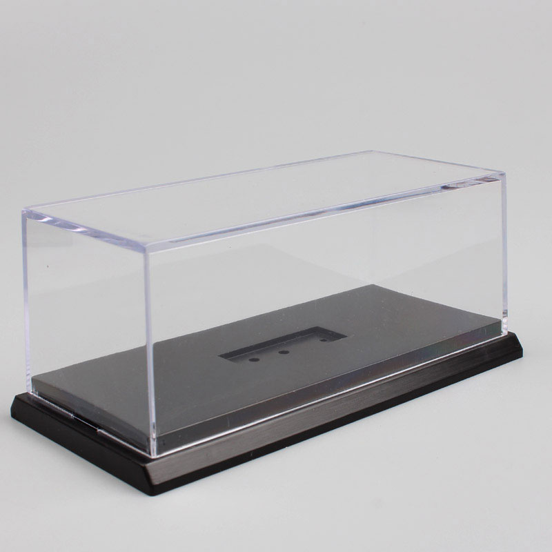 11*5.3*4.7 cm enkel stil 1:64 skala gennemsigtig plast display boks diorama scene prop opbevaring støvtæt kabinet taske