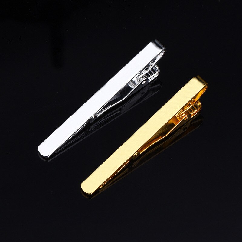 Stijlvolle Koperen Mannen Zakelijke Zwarte Metalen Dasspeld Clips Eenvoudige Dasspeld Prachtige Bruiloft Mode Sieraden Accessoires Tie Pin Bar