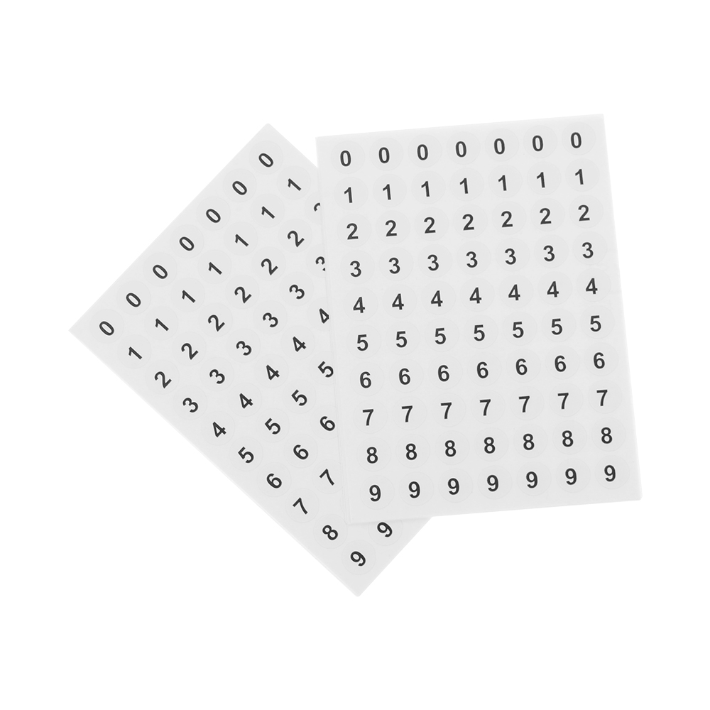 10 Sheet Distinguish Label Stickers Self-Adhesive Blank Number Package Tag Diamond Painting Vintage Stickers Sewing Accessory