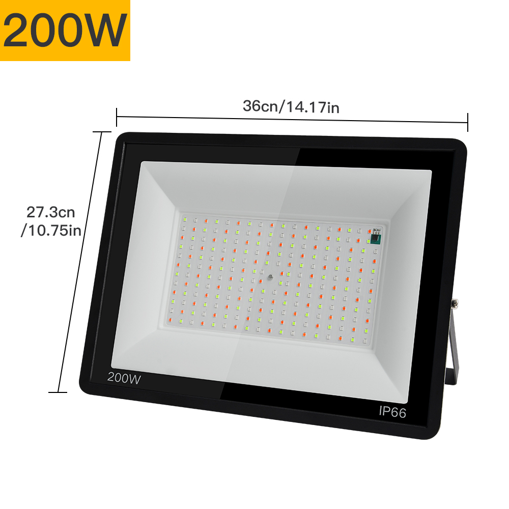 RGB Proiettore portato Riflettore Illuminazione Esterna 220V 30W 50W 100W IP66 Impermeabile Esterno RGB Faretto Lampade Illuminazione Paesaggio: giallo