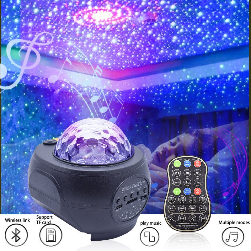 Sterrenhemel Projector Nachtlampje Ingebouwde Bluetooth Speaker Voor Slaapkamer Decoratie Kind Kinderen