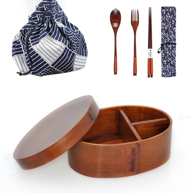 MICCK 3pcs/set Bento Box Japanese Style Lunch Box For Kids Wood Material Tableware Food Containers With Compartments Healthy